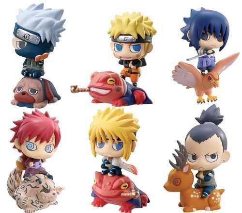 Kit 6 Mini Funko Pop Naruto C Montaria Bonecos Action Figure