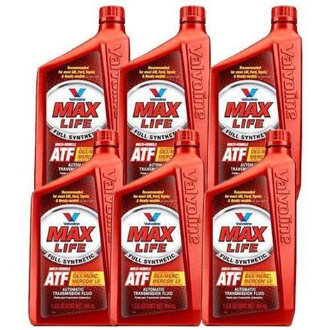 Kit 6 oleo cambio transmissao automatica maxlife atf sintetico valvoline mercon dexron 946 ml cada - kit00305 Menor preço em Kit 6 oleo cambio transmissao automatica maxlife atf sintetico valvoline mercon dexron 946 ml cada - kit00305