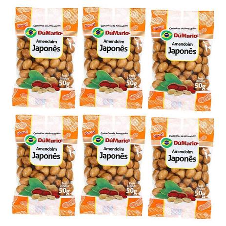 Kit 6 Pacotes Amendoim Japonês Tradicional 50 gramas - Amendoim dumario Menor preço em Kit 6 Pacotes Amendoim Japonês Tradicional 50 gramas - Amendoim dumario