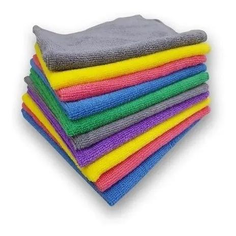 Kit 6 Panos Multiuso De Microfibra Alta Absorção - 30X30cm - New Básico Menor preço em Kit 6 Panos Multiuso De Microfibra Alta Absorção - 30X30cm - New Básico