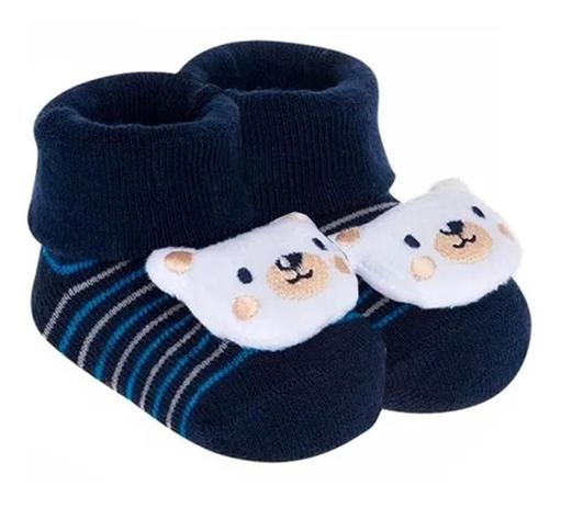 Sapatinho Meia tipo Pantufa para Bebê tema Leão | Gomes Baby \u0026 Lar