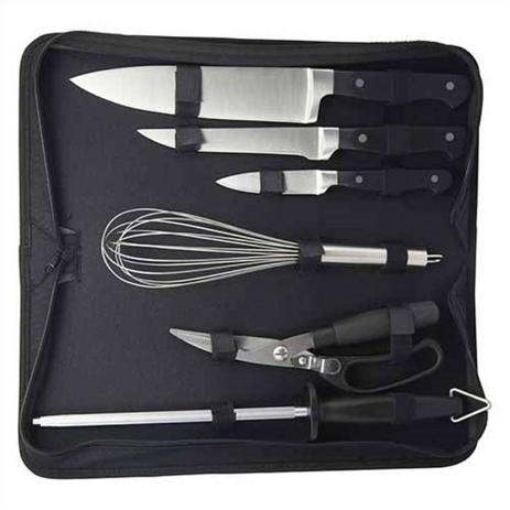 Kit 6 pcs churrasco inox com bolsa nylon 21491 - Fracalanza Menor preço em Kit 6 pcs churrasco inox com bolsa nylon 21491 - Fracalanza