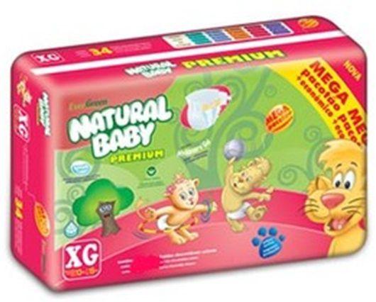 Kit 6 Pcts Fralda Natural Baby Hiper - Tam. XG - 264 Unid. Menor preço em Kit 6 Pcts Fralda Natural Baby Hiper - Tam. XG - 264 Unid.