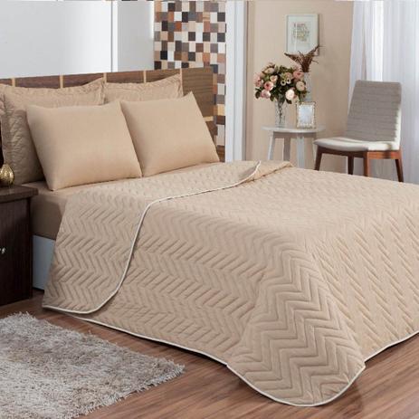 Kit 6 peças Cobre leito + lençol + 4 porta travesseiros Casa Dona Bege é boa?