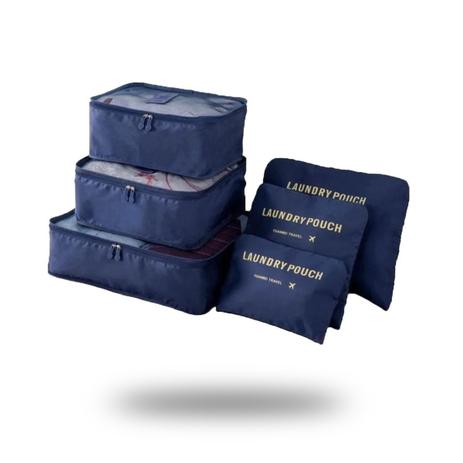 Kit 6 Peças Necessaire Bolsa Organizador De Mala Bagagem Para Viagem - CLOCK Menor preço em Kit 6 Peças Necessaire Bolsa Organizador De Mala Bagagem Para Viagem - CLOCK