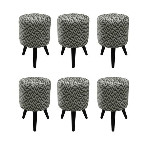 Kit 6 Puffs Confort Decorativo Estofado Listrado - La casa suiça é ruim? Kit 6 Puffs Confort Decorativo Estofado Listrado - La casa suiça é boa?