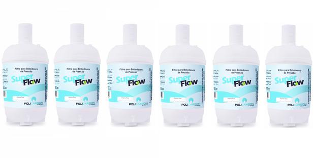 Kit 6 Refil Filtro Água Bebedouro De Pressão Coluna Universal - Policarbon Menor preço em Kit 6 Refil Filtro Água Bebedouro De Pressão Coluna Universal - Policarbon