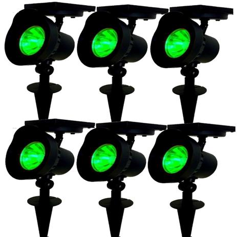 Kit 6 refletor Solar jardim led verde 20x mais forte Luminária prova de água - Ecoforce Menor preço em Kit 6 refletor Solar jardim led verde 20x mais forte Luminária prova de água - Ecoforce