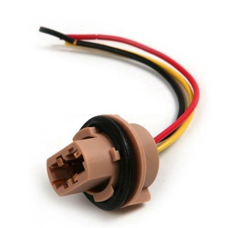 Kit 6 Soquete Para Lampada T20 T25 2P W21 7443 3157 12v - Mfl Menor preço em Kit 6 Soquete Para Lampada T20 T25 2P W21 7443 3157 12v - Mfl