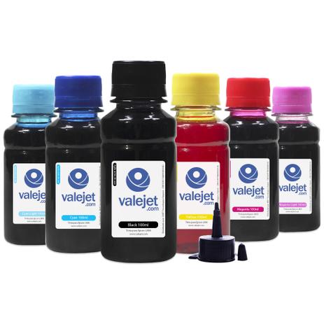 Kit 6 Tintas L800 para Epson Bulk Ink Valejet CMYK 100ml Menor preço em Kit 6 Tintas L800 para Epson Bulk Ink Valejet CMYK 100ml