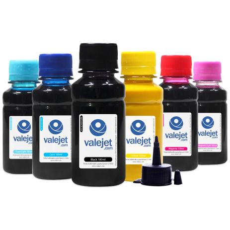 Kit 6 Tintas Sublimáticas para Epson L1300 L-1300 Bulk Ink CMYK 100ml - Valejet Menor preço em Kit 6 Tintas Sublimáticas para Epson L1300 L-1300 Bulk Ink CMYK 100ml - Valejet