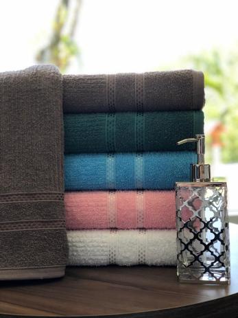 Kit 6 Toalhas Banho Eva Algodão jogo de toalha de banho 330g - Toalhas Olinda Menor preço em Kit 6 Toalhas Banho Eva Algodão jogo de toalha de banho 330g - Toalhas Olinda