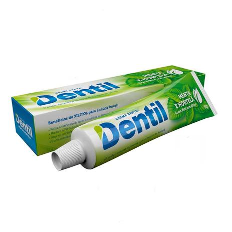 Kit 6 Unid Creme Dental Natural S/ Flúor Menta/Hortelã 90g Dentil Menor preço em Kit 6 Unid Creme Dental Natural S/ Flúor Menta/Hortelã 90g Dentil