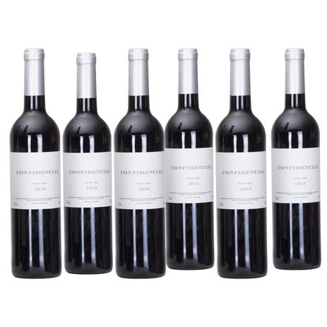 Kit 6 unidades Vinho Português Confidencial tinto 750ml - Shop quality Menor preço em Kit 6 unidades Vinho Português Confidencial tinto 750ml - Shop quality