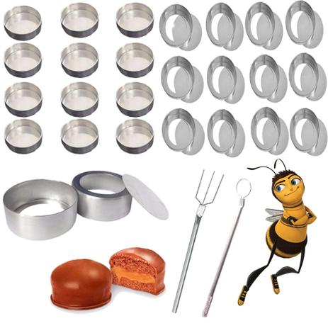 Kit 60 Forminhas Redondas Número 1 com 2 garfos Para Pão de Mel - Caparroz Menor preço em Kit 60 Forminhas Redondas Número 1 com 2 garfos Para Pão de Mel - Caparroz