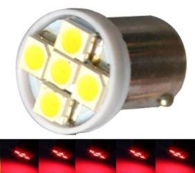 Kit 60 Lampada Ba9s 5 Led Vermelha T4w 69 12v - Mfl Menor preço em Kit 60 Lampada Ba9s 5 Led Vermelha T4w 69 12v - Mfl