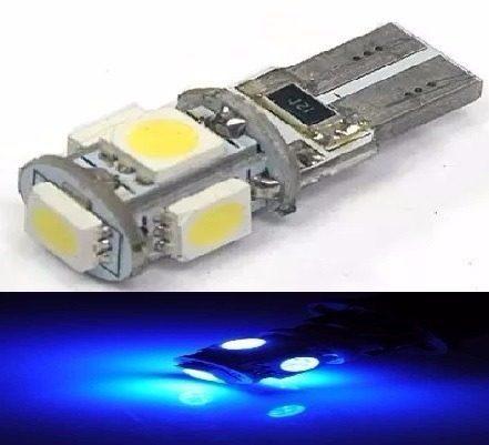 Kit 60 Lampada T10 Cambus 5 Led Azul 12v - Mfl Menor preço em Kit 60 Lampada T10 Cambus 5 Led Azul 12v - Mfl