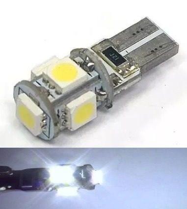 Kit 60 Lampada T10 Cambus 5 Led Branca 12v - Mfl Menor preço em Kit 60 Lampada T10 Cambus 5 Led Branca 12v - Mfl