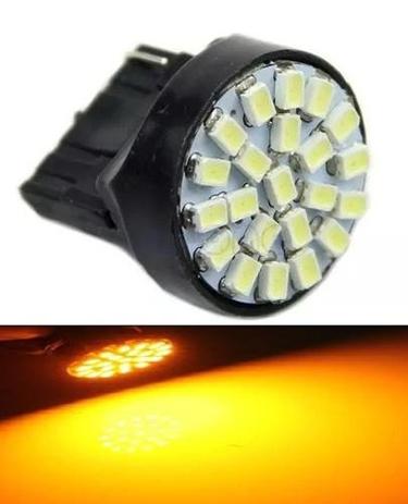 Kit 60 Lampada T20 22 Led 1P W21 Laranja 7440 12v - Mfl Menor preço em Kit 60 Lampada T20 22 Led 1P W21 Laranja 7440 12v - Mfl