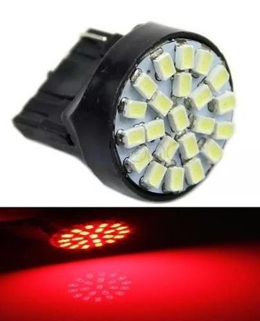 Kit 60 Lampada T20 22 Led 1P W21 Vermelha 7440 12v - Mfl Menor preço em Kit 60 Lampada T20 22 Led 1P W21 Vermelha 7440 12v - Mfl