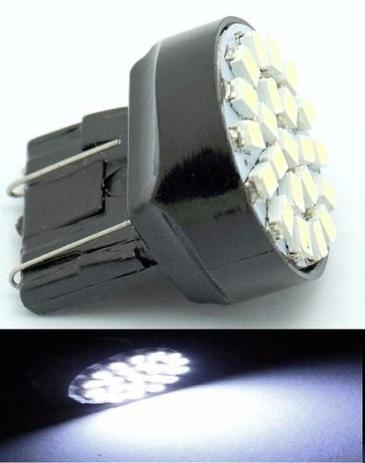 Kit 60 Lampada T20 22 Led 2P W21 Branca 7443 12v - Mfl Menor preço em Kit 60 Lampada T20 22 Led 2P W21 Branca 7443 12v - Mfl