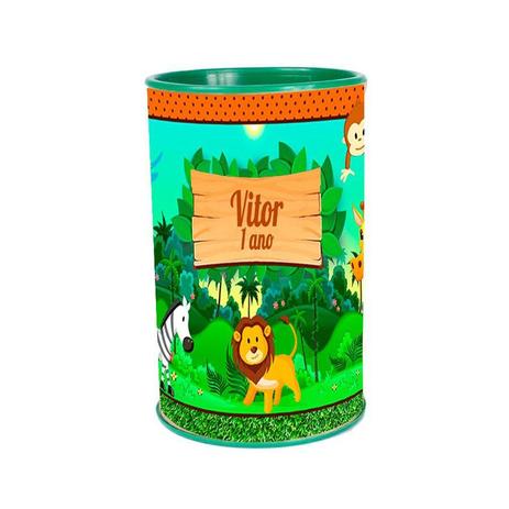 Kit 60 Lembrancinha Cofrinho Pers Safari - Aluá festas Menor preço em Kit 60 Lembrancinha Cofrinho Pers Safari - Aluá festas