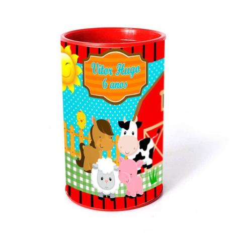 Kit 60 Lembrancinha Cofrinho Personalizado Fazendinha - Aluá festas Menor preço em Kit 60 Lembrancinha Cofrinho Personalizado Fazendinha - Aluá festas