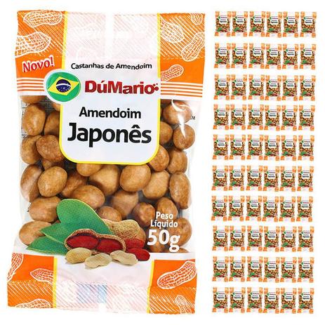 Kit 60 Pacotes Amendoim Japonês Tradicional 50 gramas - Amendoim dumario Menor preço em Kit 60 Pacotes Amendoim Japonês Tradicional 50 gramas - Amendoim dumario