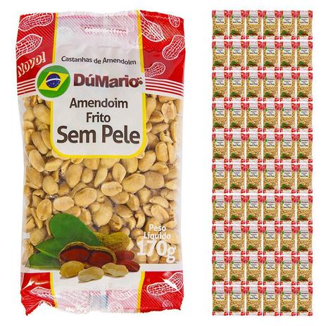 Kit 60 Pacotes Amendoim sem Casca Frito Salgado 170 gramas - Amendoim dumario Menor preço em Kit 60 Pacotes Amendoim sem Casca Frito Salgado 170 gramas - Amendoim dumario
