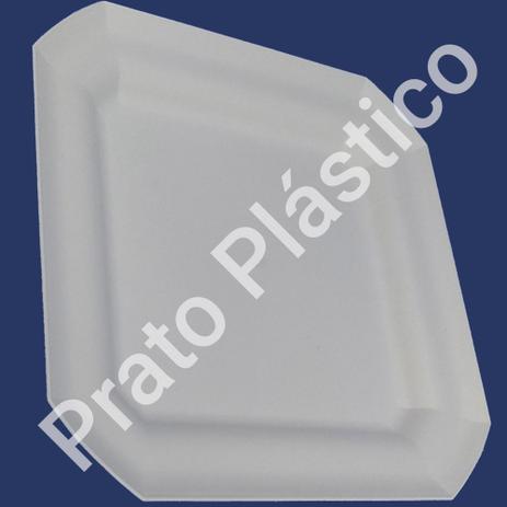 Kit 60 Pratos Rasos Plástico Quadrado 24x24cm para Salada Lanche Cozinha Festa Buffet Cor: Branca - Nacional Menor preço em Kit 60 Pratos Rasos Plástico Quadrado 24x24cm para Salada Lanche Cozinha Festa Buffet Cor: Branca - Nacional