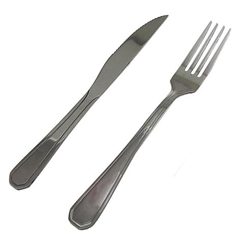 Kit 60 Talheres de Mesa Garfos Facas para Refeição Bar Restaurante Aço Inox Univendas Menor preço em Kit 60 Talheres de Mesa Garfos Facas para Refeição Bar Restaurante Aço Inox Univendas