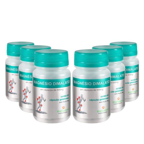 Kit 6x Magnésio Dimalato Puro (500mg) 60 Cápsulas - Meissen Menor preço em Kit 6x Magnésio Dimalato Puro (500mg) 60 Cápsulas - Meissen