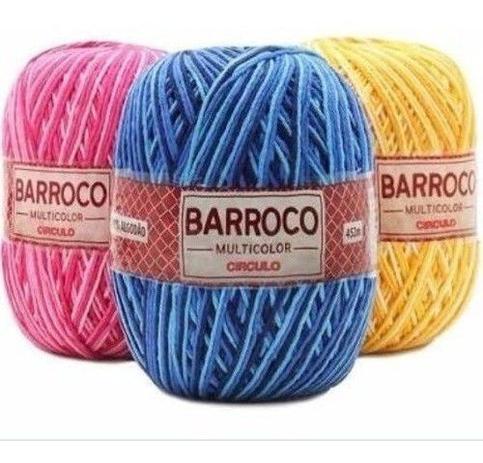 Kit 7 Barbante Barroco Multicolor 200g Cores Variadas - Circulo Menor preço em Kit 7 Barbante Barroco Multicolor 200g Cores Variadas - Circulo