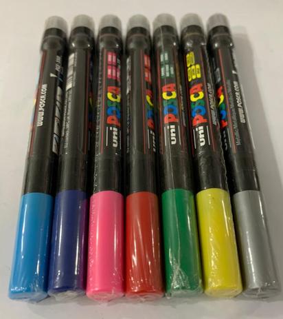 Kit 7 canetas POSCA pcf-350 Menor preço em Kit 7 canetas POSCA pcf-350