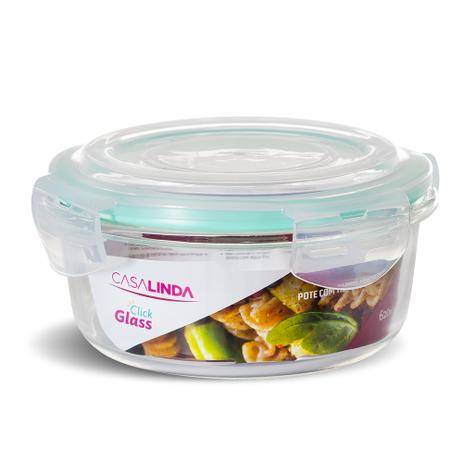 Kit 7 Potes Vidro Hermético Trava Redondo 620ml Marmita - Casa linda é ruim? Kit 7 Potes Vidro Hermético Trava Redondo 620ml Marmita - Casa linda é boa?
