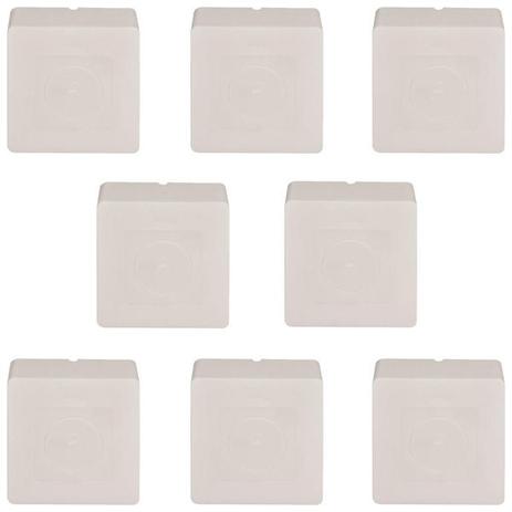 Kit 8 Caixas de Sobrepor Quadrada para Proteção de Ligações e Conectores de Câmeras de Monitoramento - Multiloc Menor preço em Kit 8 Caixas de Sobrepor Quadrada para Proteção de Ligações e Conectores de Câmeras de Monitoramento - Multiloc