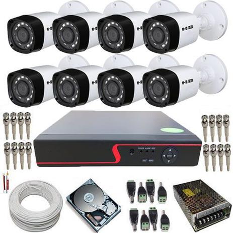 Kit 8 Câmeras de Monitoramento Híbridas Infravermelho 720p 1 Megapixel + DVR 8 Canais - Power Menor preço em Kit 8 Câmeras de Monitoramento Híbridas Infravermelho 720p 1 Megapixel + DVR 8 Canais - Power