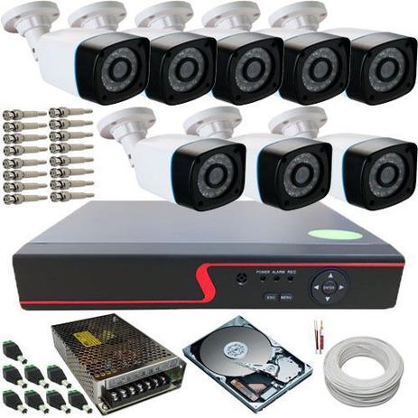 Kit 8 Câmeras de Segurança Anko Digitais 1.3 Megapixel 30 Metros DVR 8 Canais Acesso Via Celular - Dvr power Menor preço em Kit 8 Câmeras de Segurança Anko Digitais 1.3 Megapixel 30 Metros DVR 8 Canais Acesso Via Celular - Dvr power