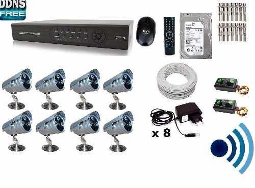 Kit 8 Cameras Dvr Cftv Seguranca Monitoramento Residencial - Luxpower Menor preço em Kit 8 Cameras Dvr Cftv Seguranca Monitoramento Residencial - Luxpower