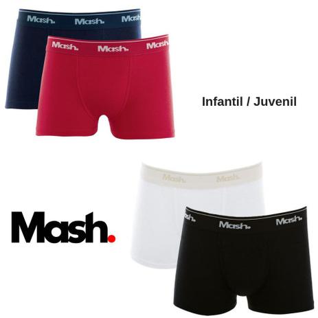 Kit 8 Cuecas Boxer Juvenil Infantil Mash Box Algodão Oferta Menor preço em Kit 8 Cuecas Boxer Juvenil Infantil Mash Box Algodão Oferta