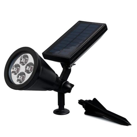 Kit 8 luminaria solar espeto de jardim espeto led branco quente - Swissport Menor preço em Kit 8 luminaria solar espeto de jardim espeto led branco quente - Swissport