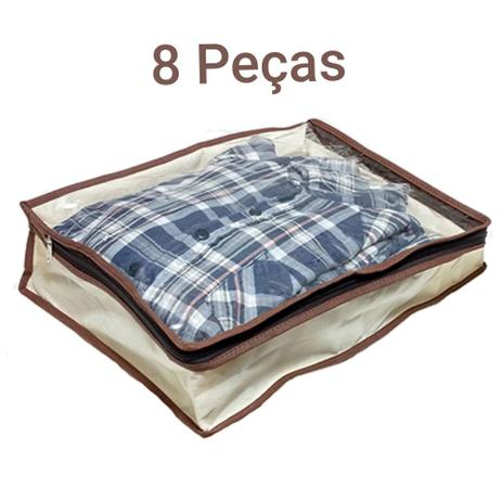 Kit 8 Organizador Porta Camisa Casaco 0451070 para Viagem Closet e Guarda Roupas Armário Tnt Secalux - Secalux com. e industria ltda. Menor preço em Kit 8 Organizador Porta Camisa Casaco 0451070 para Viagem Closet e Guarda Roupas Armário Tnt Secalux - Secalux com. e industria ltda.