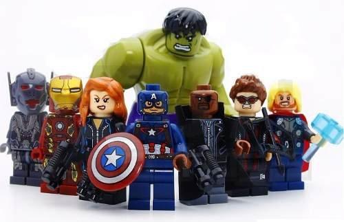 Kit 8 Vingadores + Kit 7 Lego Dinossauros - Sy Menor preço em Kit 8 Vingadores + Kit 7 Lego Dinossauros - Sy