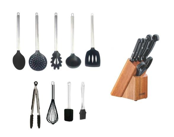 Kit 9 Colheres Silicone + Cepo 5 Peças Tramontina - Clink Menor preço em Kit 9 Colheres Silicone + Cepo 5 Peças Tramontina - Clink