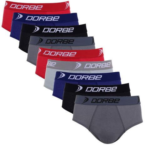 Kit 9 Cuecas Slip de Algodão Dorbe Menor preço em Kit 9 Cuecas Slip de Algodão Dorbe