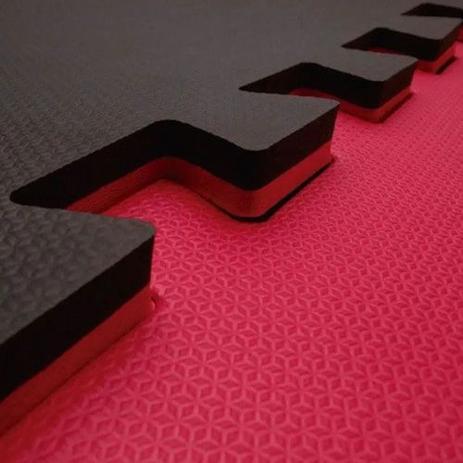 Kit 9 Tatames Eva 50x50x20mm Preto/Vermelho - Evasola Menor preço em Kit 9 Tatames Eva 50x50x20mm Preto/Vermelho - Evasola