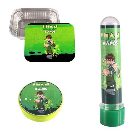 Kit 90 Itens Lembrancinhas Personalizadas Ben 10 - Aluá festas Menor preço em Kit 90 Itens Lembrancinhas Personalizadas Ben 10 - Aluá festas