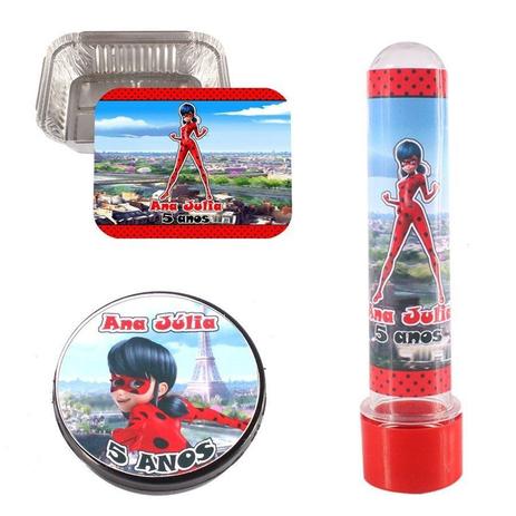 Menor preço em Kit 90 Itens Lembrancinhas Personalizadas Ladybug - Aluá festas