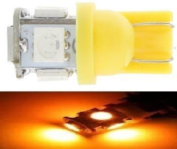 Kit 90 Lampada T10 5 Led Amarela 12v - Mfl Menor preço em Kit 90 Lampada T10 5 Led Amarela 12v - Mfl