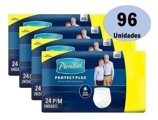 Menor preço em Kit 96 Roupa Intima Fralda Plenitud Protect Plus Pm Atacado
